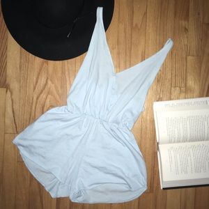 PINK Baby Blue Romper